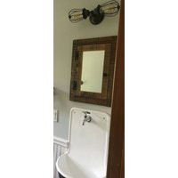 Recessed Barn Wood Medicine Cabinet With Mirror Made From 1800S Rustic Reclaimed | Etsy (US)