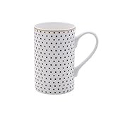 Mikasa Bone China Coffee Mug, 16-Ounce, Dots White/Gold | Amazon (US)