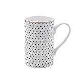 Mikasa Bone China Coffee Mug, 16-Ounce, Dots White/Gold | Amazon (US)