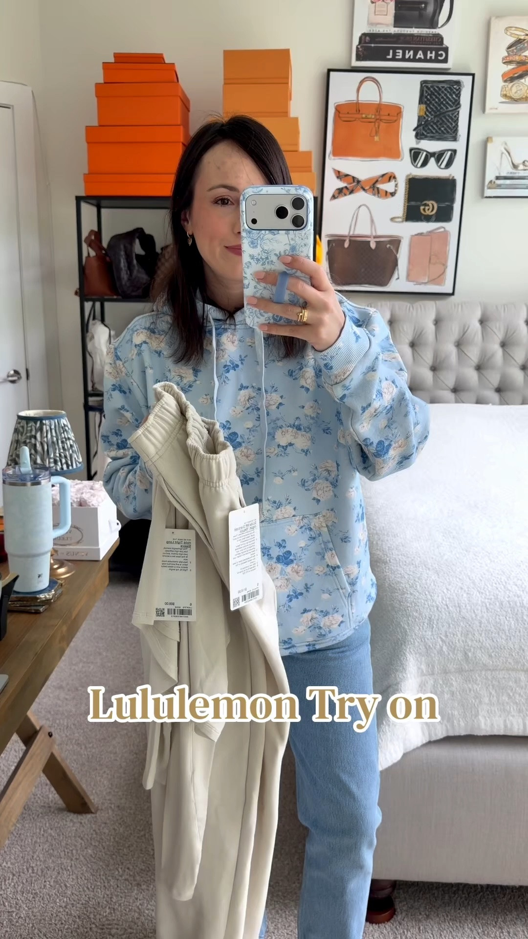 Lululemon long sleeve tee and the coziest fleece joggers in the color Bone

#LTKootd #LTKSeasonal