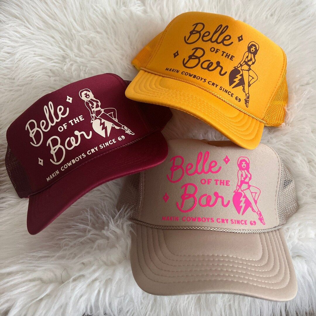 Belle of the Bar Retro Trucker Hat | Etsy (US)