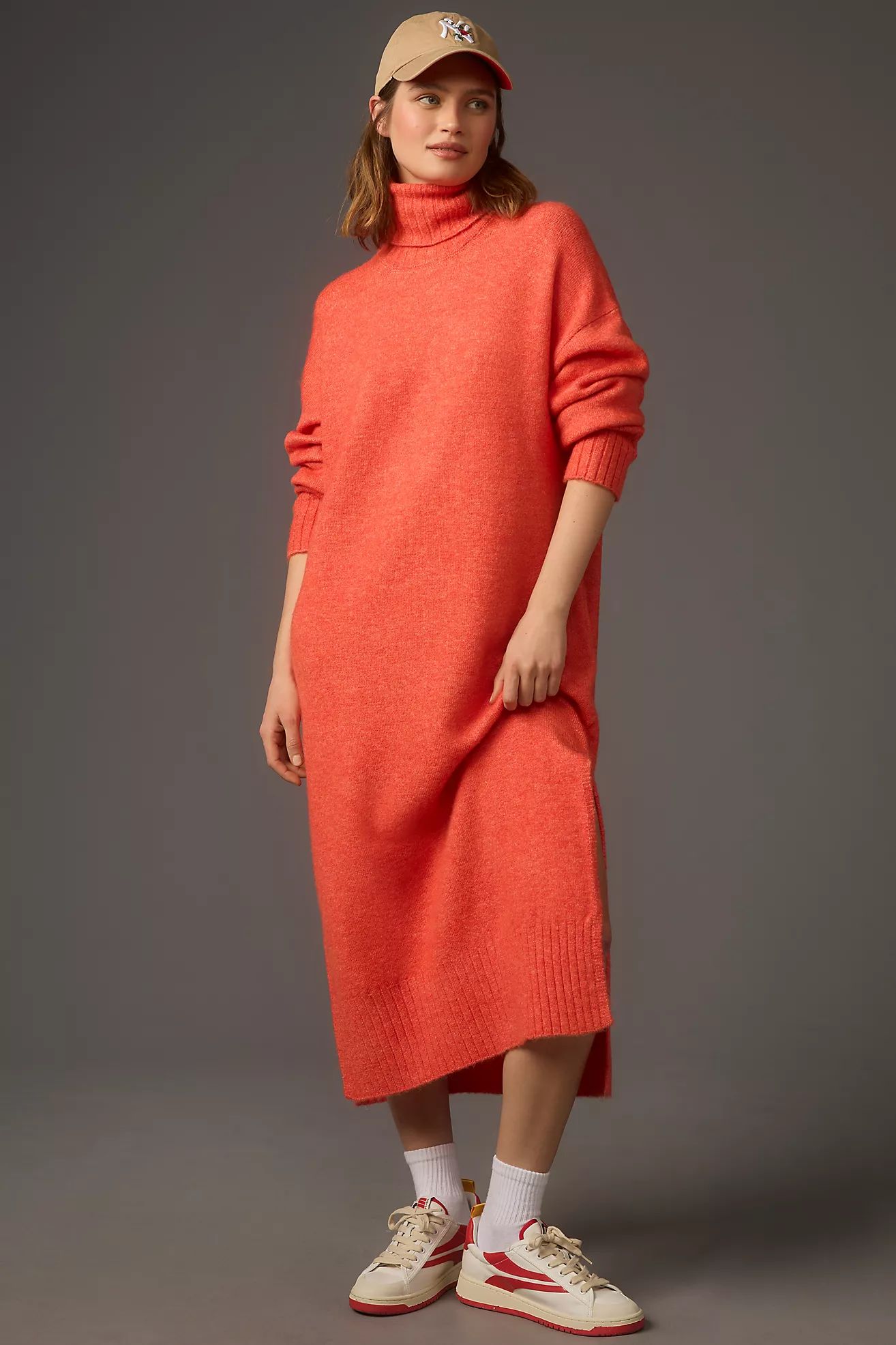 Daily Practice by Anthropologie Turtleneck Sweater Midi Dress | Anthropologie (US)