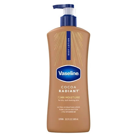 Vaseline Cocoa Radiant Body Lotion Cocoa for Dry Skin Cocoa Radiant Lotion Made with Ultra-Hydrating Lipids and Pure Cocoa Butter for a Long-Lasting, Radiant Glow, 20.3 Fl oz | Walmart (US)