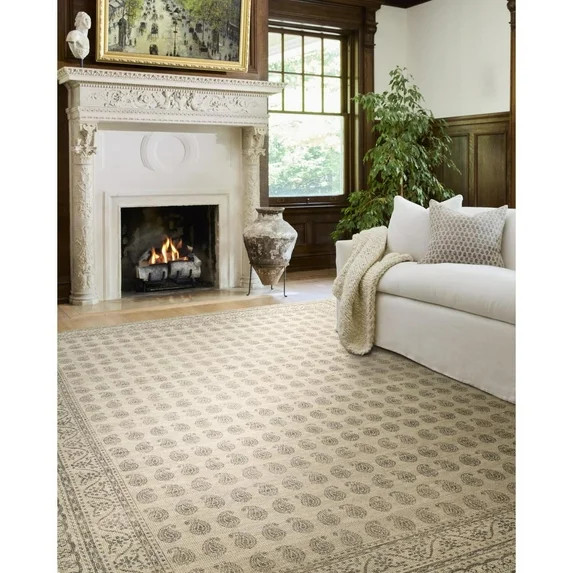 Livabliss x Nabela Noor Home Alo Printed Vintage Area Rug ,9'1" x 12',Medium Grey | Walmart (US)