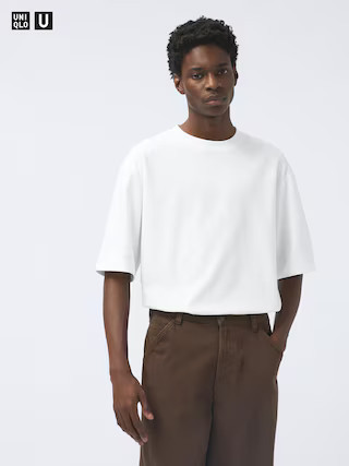 AIRism Cotton Oversized T-Shirt Half-Sleeve White 2XL UNIQLO US | UNIQLO (US)