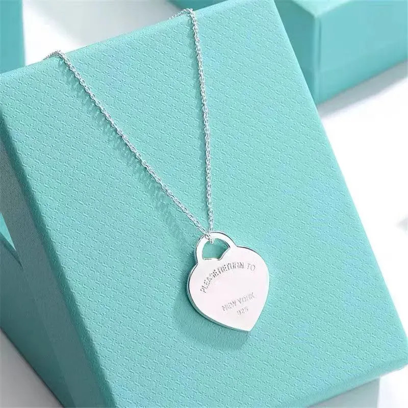 2024 designer necklaces tiff gold necklace heart necklace luxury jewelry designer necklace Rose G... | DHGate