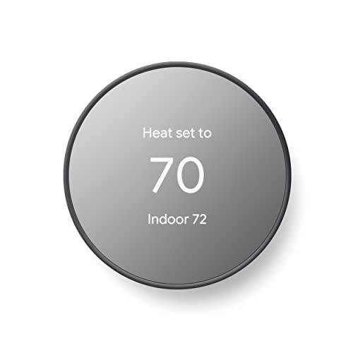 Google Nest Thermostat - Smart Thermostat for Home - Programmable Wifi Thermostat - Charcoal | Amazon (US)