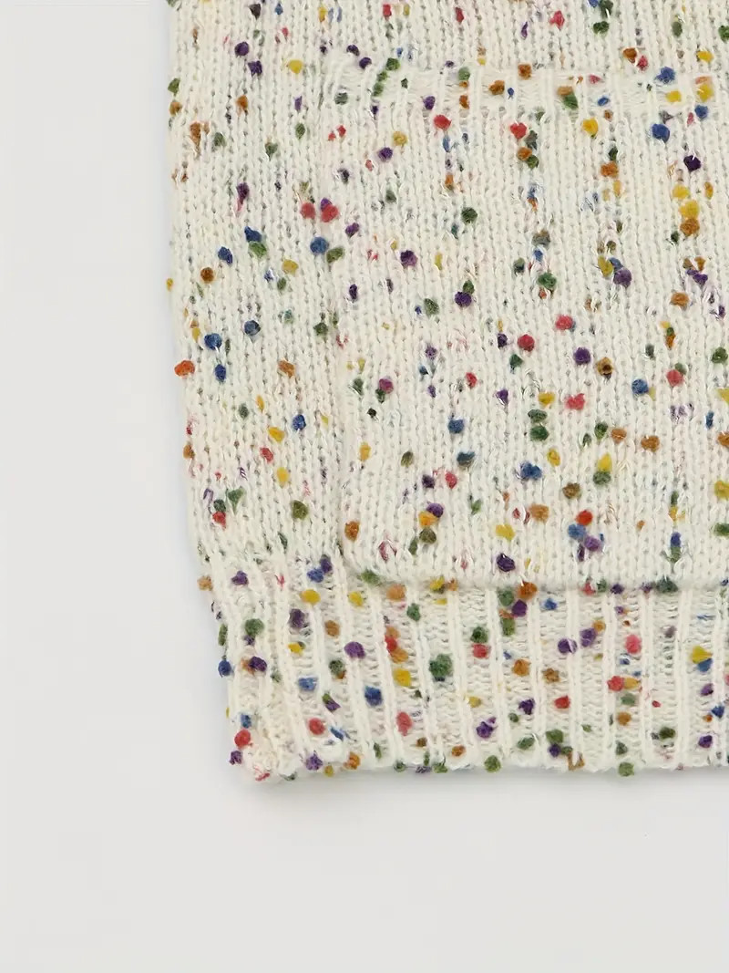 Color Dot Open Front Cardigan Casual Long Sleeve Cardigan - Temu | Temu Affiliate Program