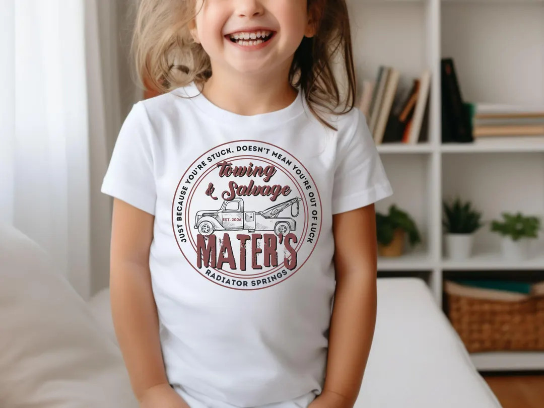 Mater's Towing Toddler Shirt, Subtle Disney Family Tee - Etsy | Etsy (Global)