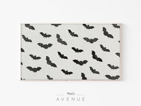 Frame Tv Bats | Samsung Frame TV Art Halloween | Digital Art For Tv | Frame Tv Art Fall | Digital... | Etsy (US)