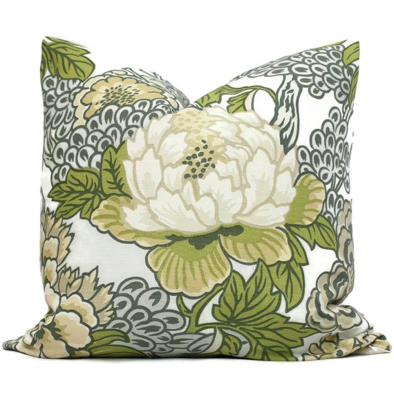 Thibaut Honshu Robins Egg Chinoiserie Floral Decorative Pillow | Etsy | Etsy (US)