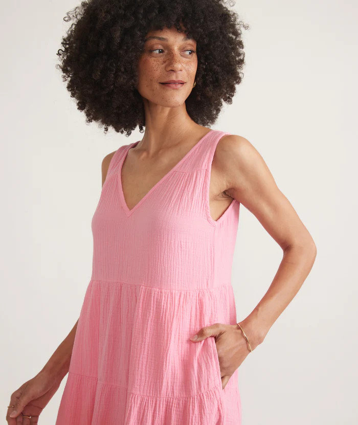 Corinne Double Cloth Maxi Dress | Marine Layer