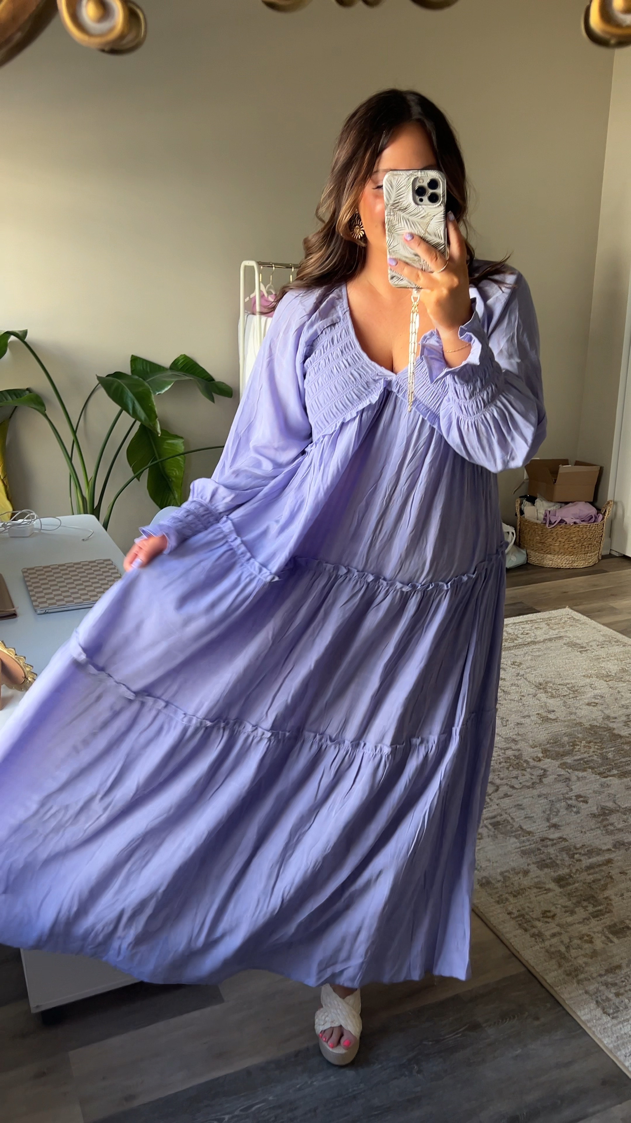 my Easter lunch outfit 💜 LOVE this maxi, great for under $40! I’m wearing a large but probably could’ve done a medium 

#LTKSeasonal #LTKstyletip #LTKfindsunder50