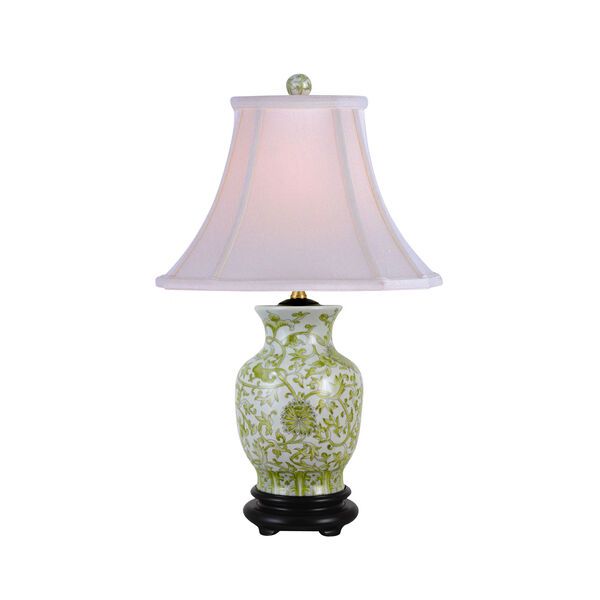 Lemon Grass One-Light Porcelain Vase Table Lamp | Bellacor