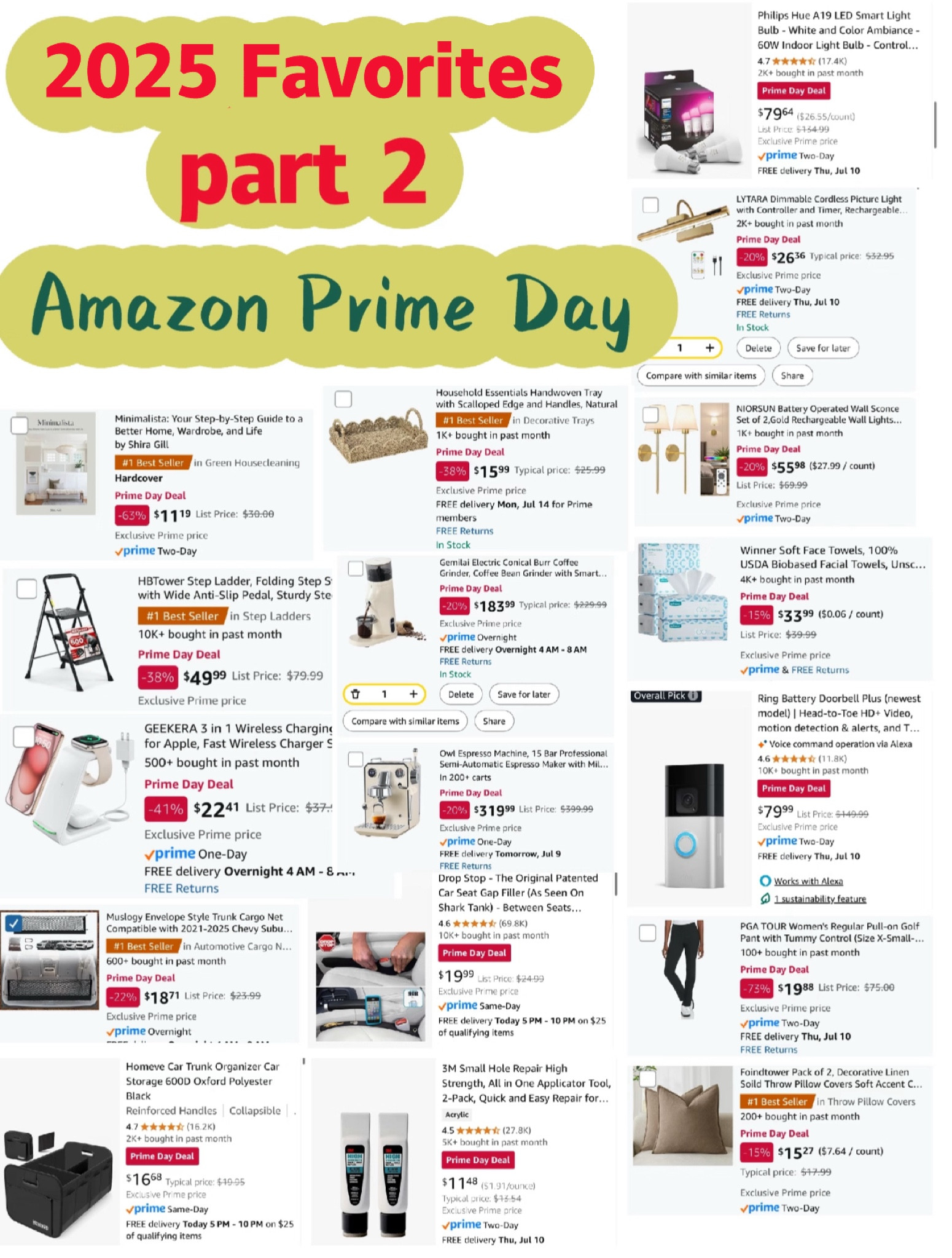 Best of Amazon finds - Part 2! #Amazon #Primeday

#LTKsummer #LTKhome #LTKsale