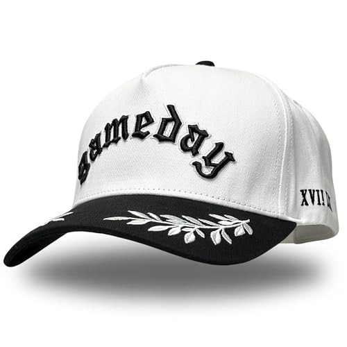 Vintage Sport Trucker Hat | Men & Women | Trendy Pickleball Golf Hats Men | American Country Western Cute Cowgirl Caps | Retro Baseball Cotton | Snapback (Gameday | Black) | Amazon (US)