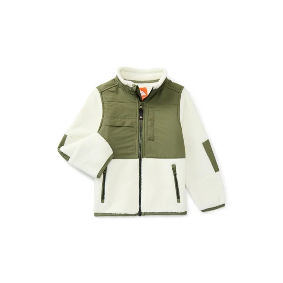 Ozark Trail Boys Mixed Media Fleece Jacket, Sizes 4-18 | Walmart (US)