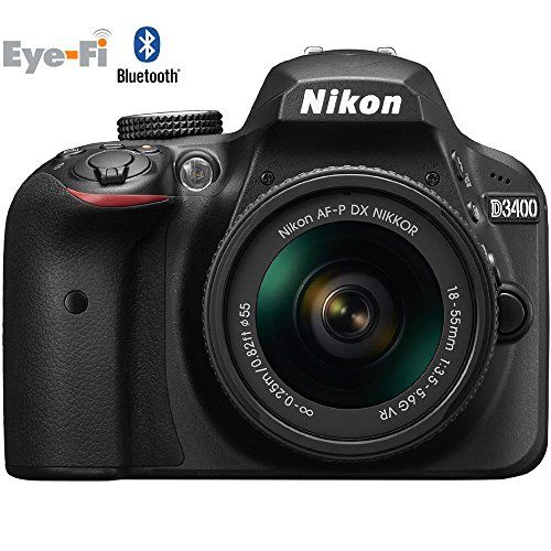 Nikon D3400 Digital SLR Camera & 18-55mm VR DX AF-P Zoom Lens (Black) - (Certified Refurbished) | Amazon (US)