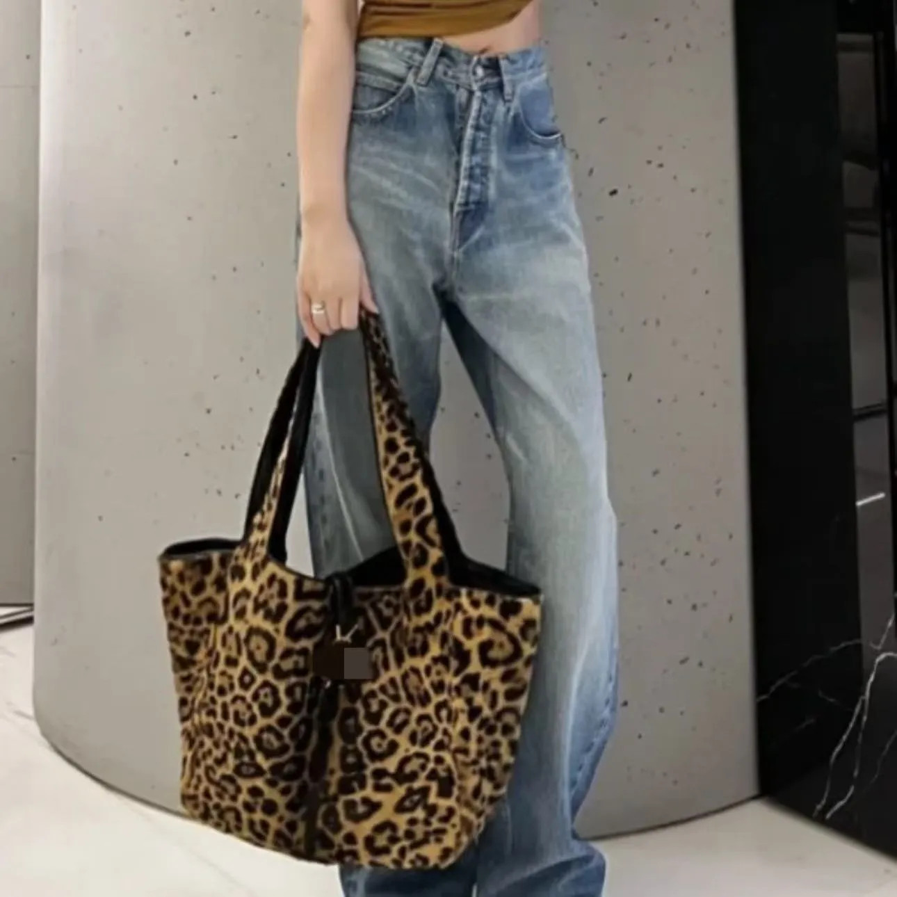 Women Bea Tote Handbag Large Capacity Totes Top Quality Grained Pony Hair Suede Leather Crossbody... | DHGate