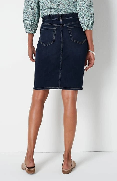 Denim-Stretch Pull-On Skirt | J. Jill