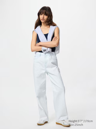 WOMEN'S WIDE STRAIGHT JEANS | UNIQLO AU | Uniqlo Australia