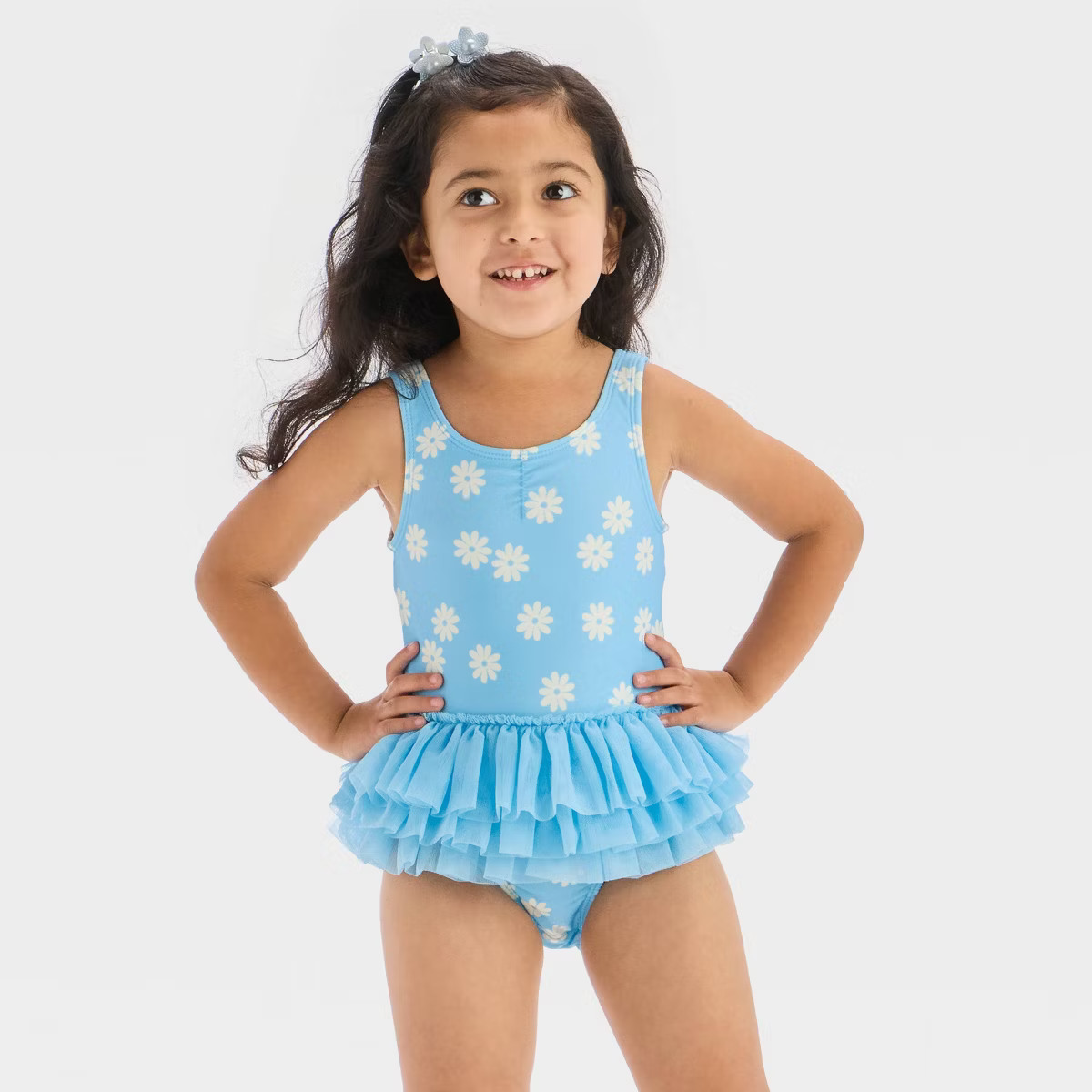 Toddler Girls' Tutu Printed One Piece Swimsuit - Cat & Jack™ | Target