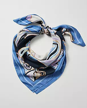 Paisley Square Silk Scarf | Ann Taylor
