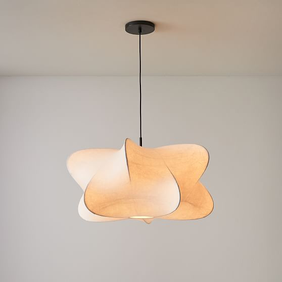Cirrus Pendant Dark Bronze White (28"") | West Elm (US)
