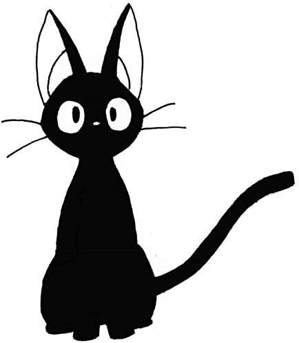 Studio Ghibli Kiki's DELIVERY Service Black CAT Logo Vinyl Stickers Symbol 5.5" Decorative DIE Cu... | Amazon (US)
