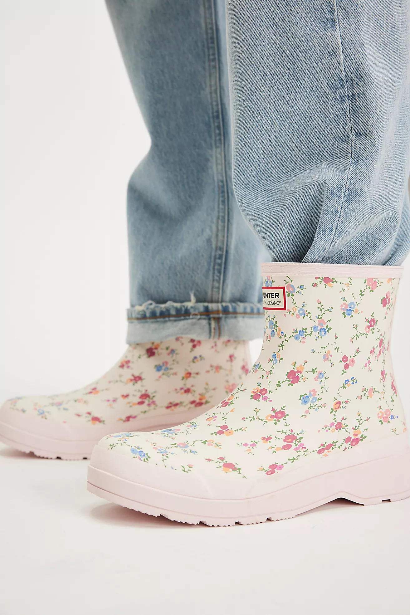 Hunter X LoveShackFancy Play Short Rain Boots | Free People (Global - UK&FR Excluded)