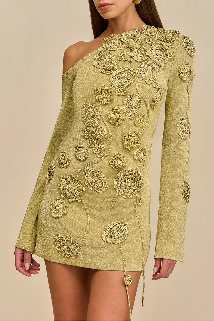 KAELA KNIT DRESS - GOLD | Cult Gaia - US