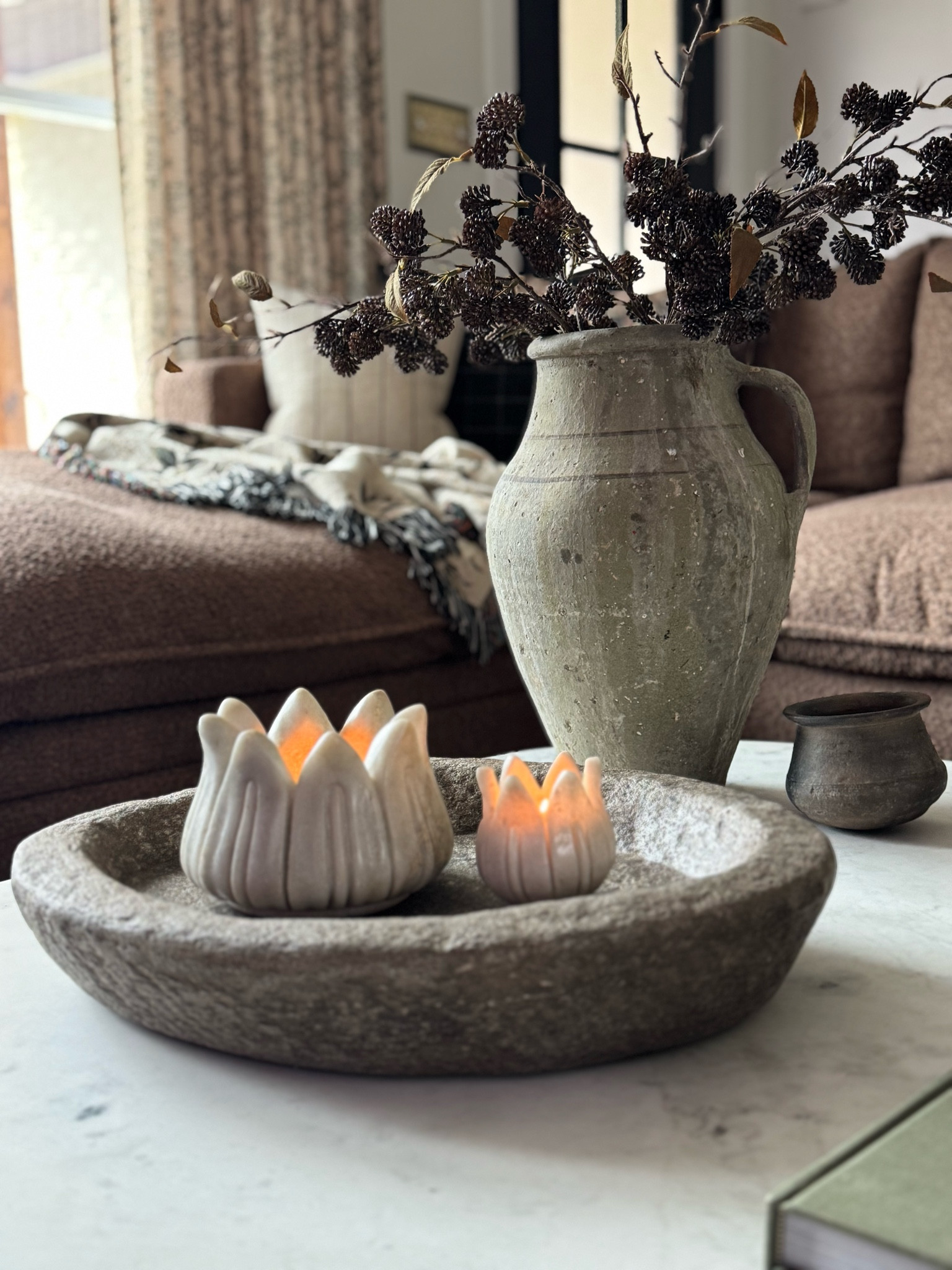 Lotus Carved Marble Tea Light … curated on LTK