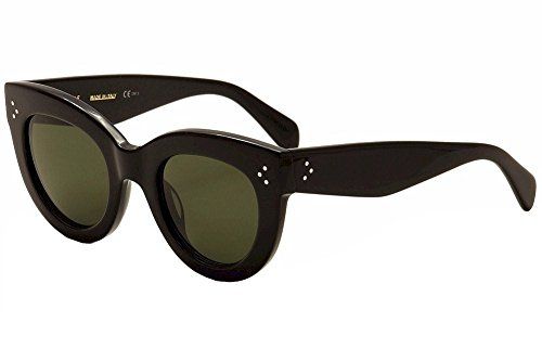 Céline Sunglasses - 41050/S / Frame: Black Lens: Green | Amazon (US)