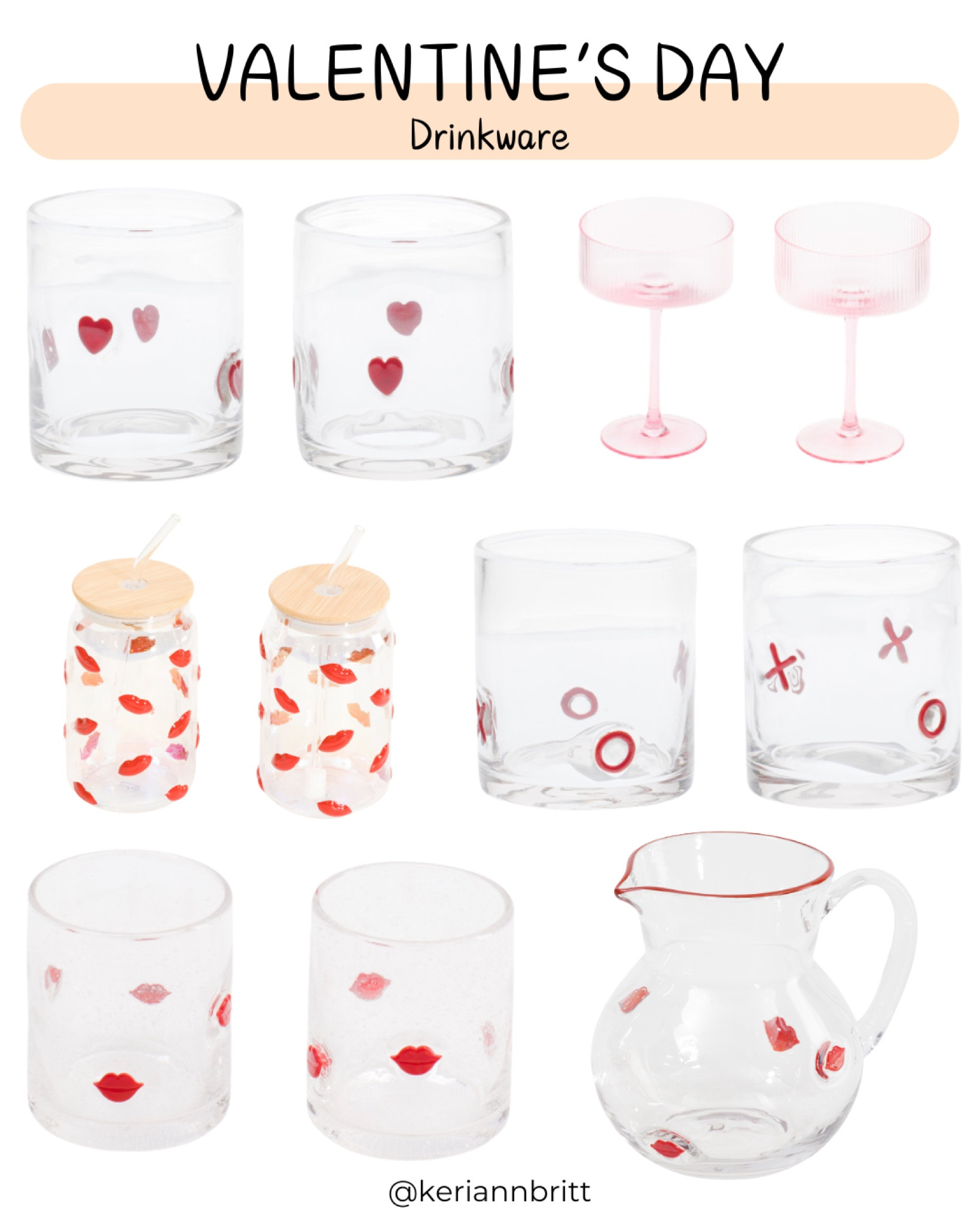 Valentine’s Day Drinkware

TJ Maxx / Pottery Barn Dupe / Cocktails / Glassware / Barware 

#LTKSeasonal #LTKHome