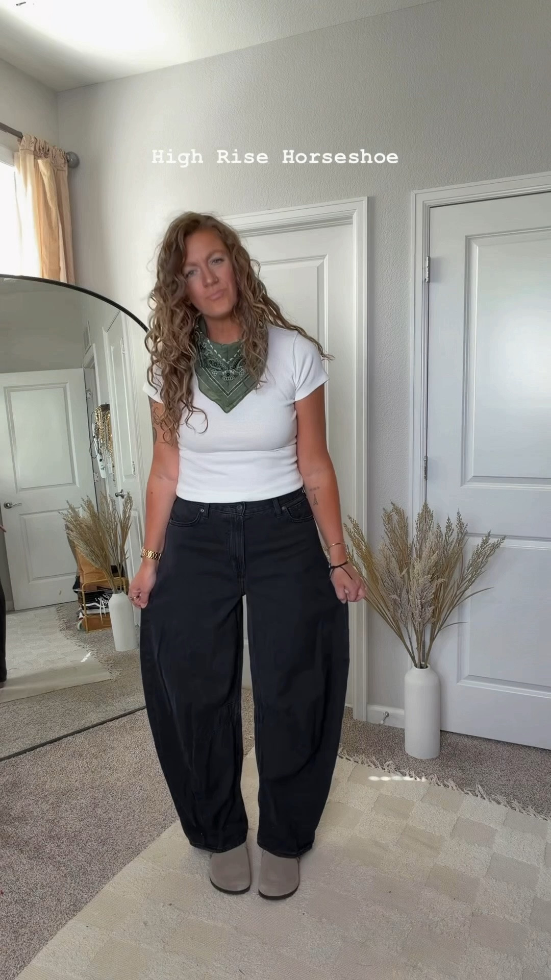 Large tee, 30 tall jeans

#LTKOver40 #LTKTall