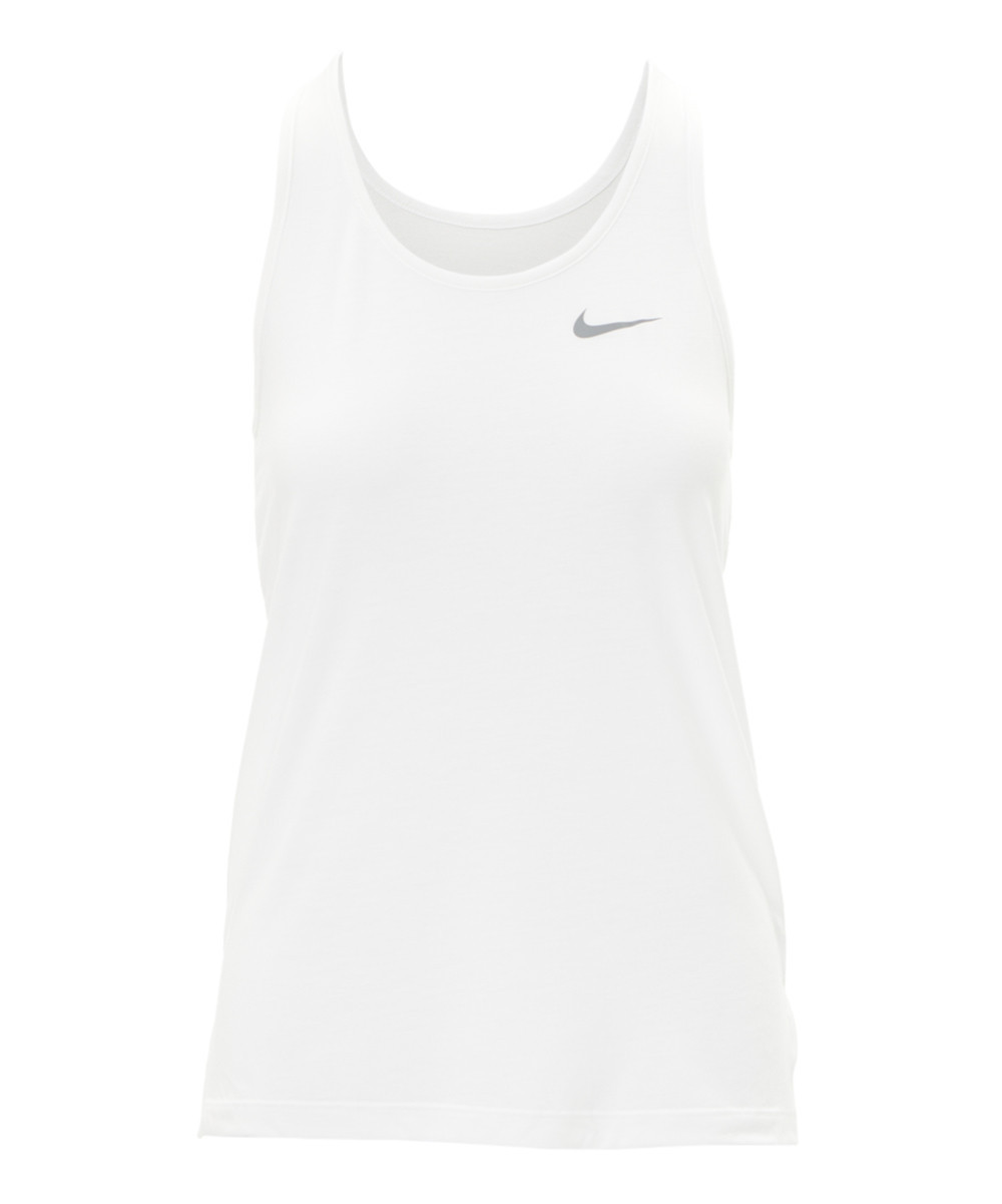 Nike Women's Tank Tops WHITE/COOL - White & Cool Gray Yoga Layered Tank - Women | Zulily