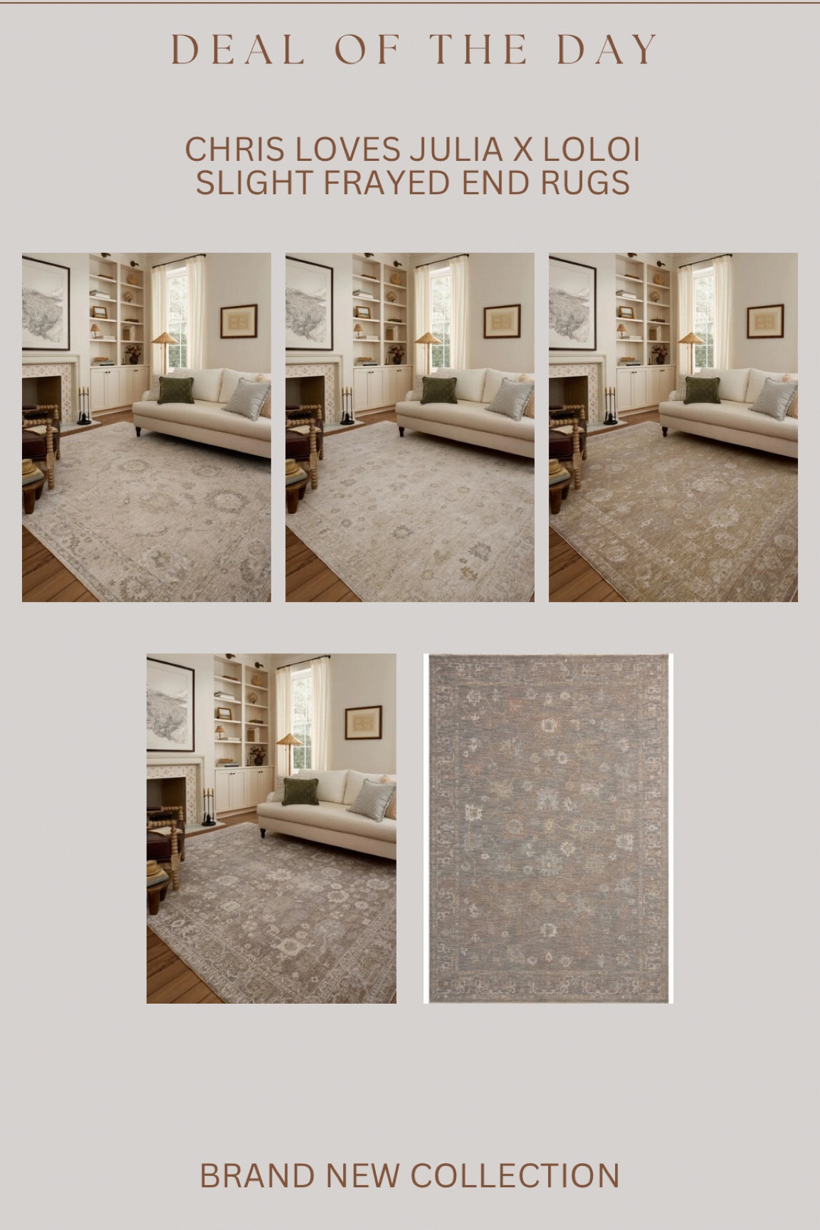 Another new gorgeous collection from the latest CLJ X Loloi drop!!!! Gorgeous low pile with the prettiest slightly frayed edges 

#LTKSaleAlert #LTKStyleTip #LTKHome