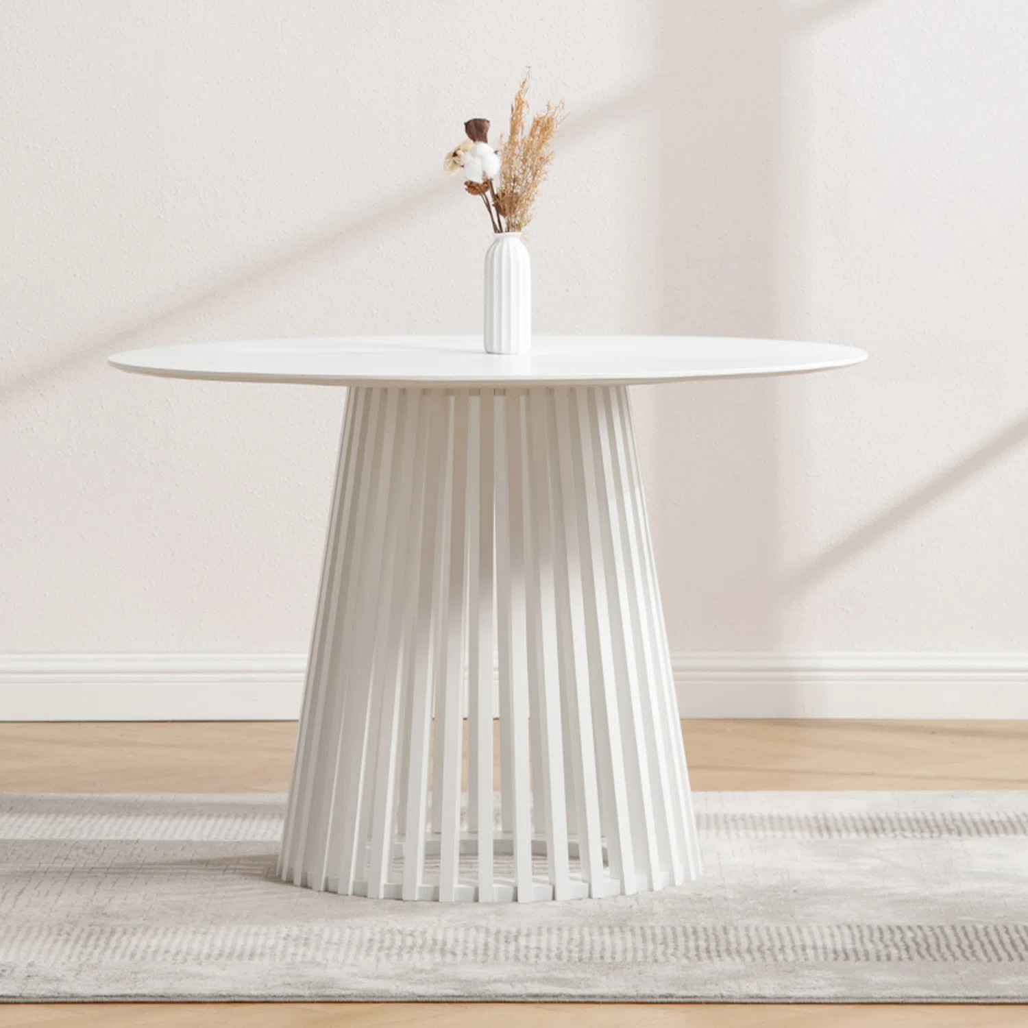 Kirshanpal Round Solid Wood Dining Table | Wayfair North America