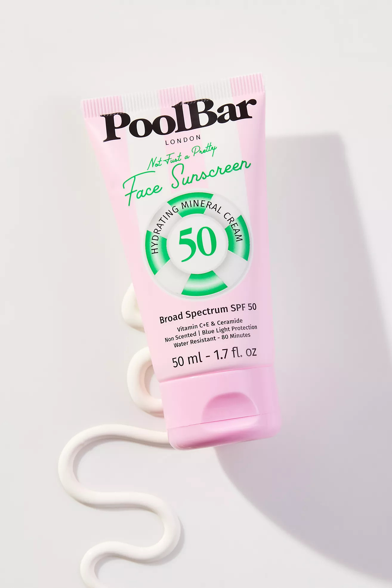 PoolBar London SPF 50 Hydrating Mineral Face Sunscreen Cream | Anthropologie (US)