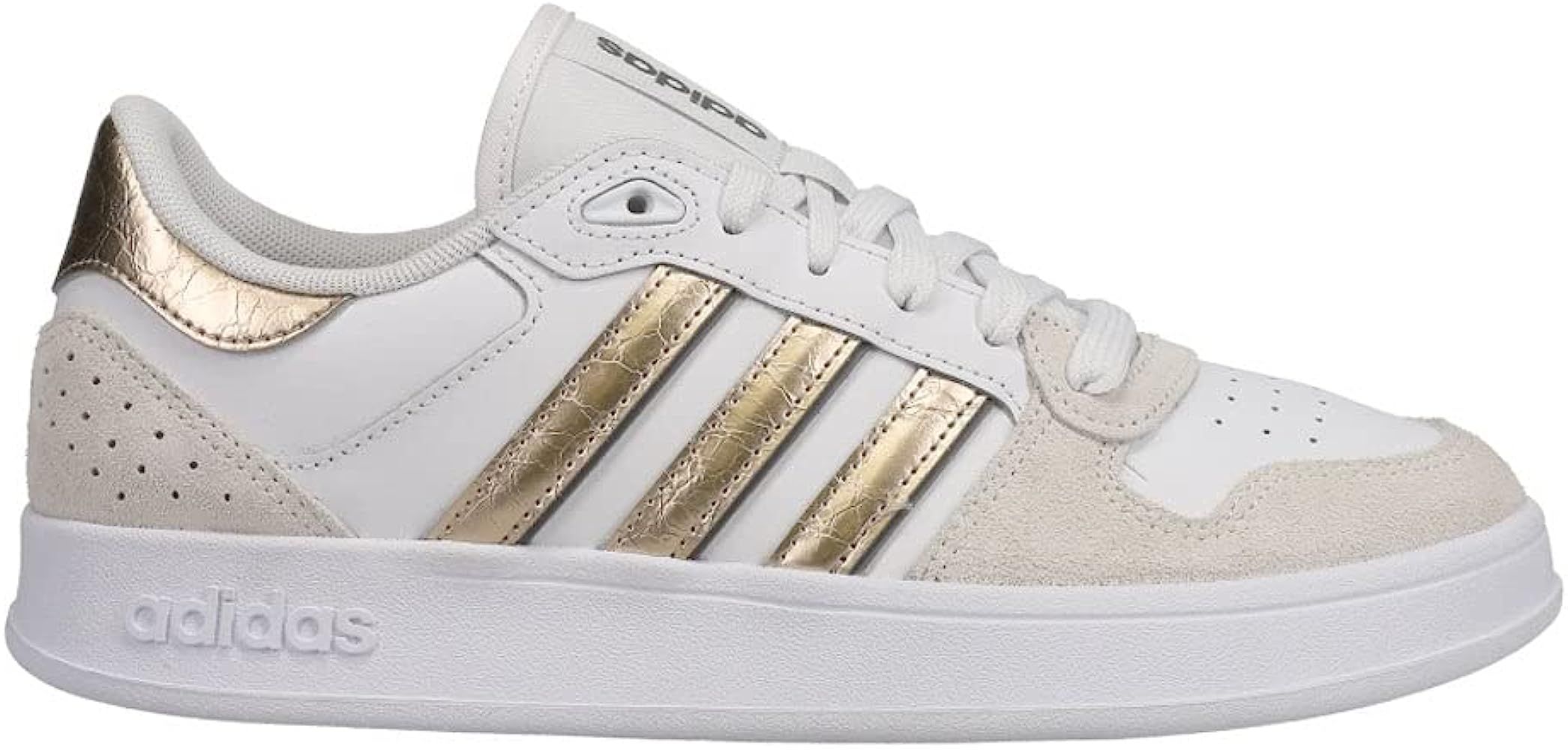 adidas Womens Breaknet Plus Sneakers Shoes Casual - Brown,White | Amazon (US)
