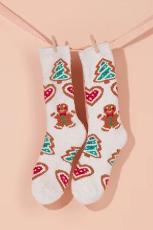 Gingerbread Cookie Cozy Socks | Altar'd State