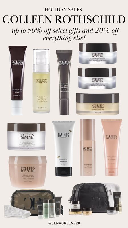 Colleen Rothschild | Cleansing Balm | Holiday Gift Sets | Hair Mask | Eye Cream | Retinol | Face Oils

#LTKunder100 #LTKHoliday #LTKbeauty
