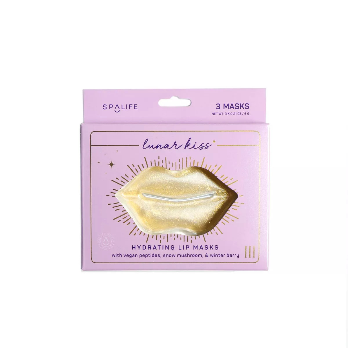 SpaLife Lunar Kiss Hydrating Lip Masks - 0.63oz/3pk | Target