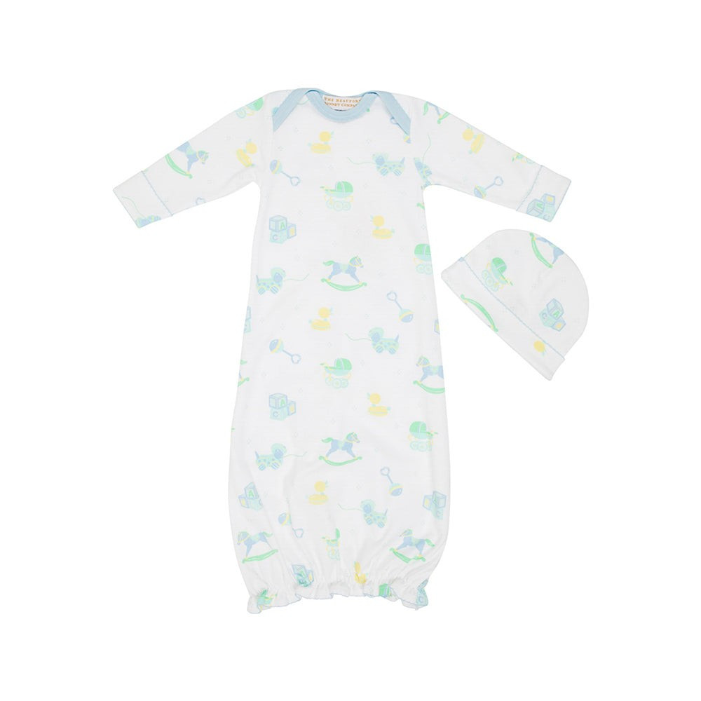 Adorable Everyday Set - Something for Baby Blue with Worth Avenue White & Buckhead Blue Picot | The Beaufort Bonnet Company