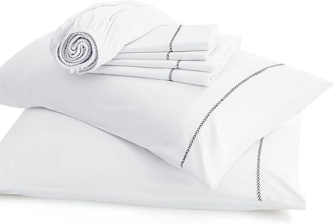 BEDSURE Luxury Bamboo Bed Queen Sheet Set with 18 Inch Deep Pocket - 6 Piece 100% Viscose from Ba... | Amazon (US)