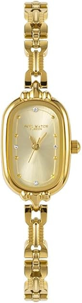 CARLIEN Women Vintage Petite Bracelet Gold Dainty Watch Small Oval Analog Quartz Watch Luxury Wat... | Amazon (US)