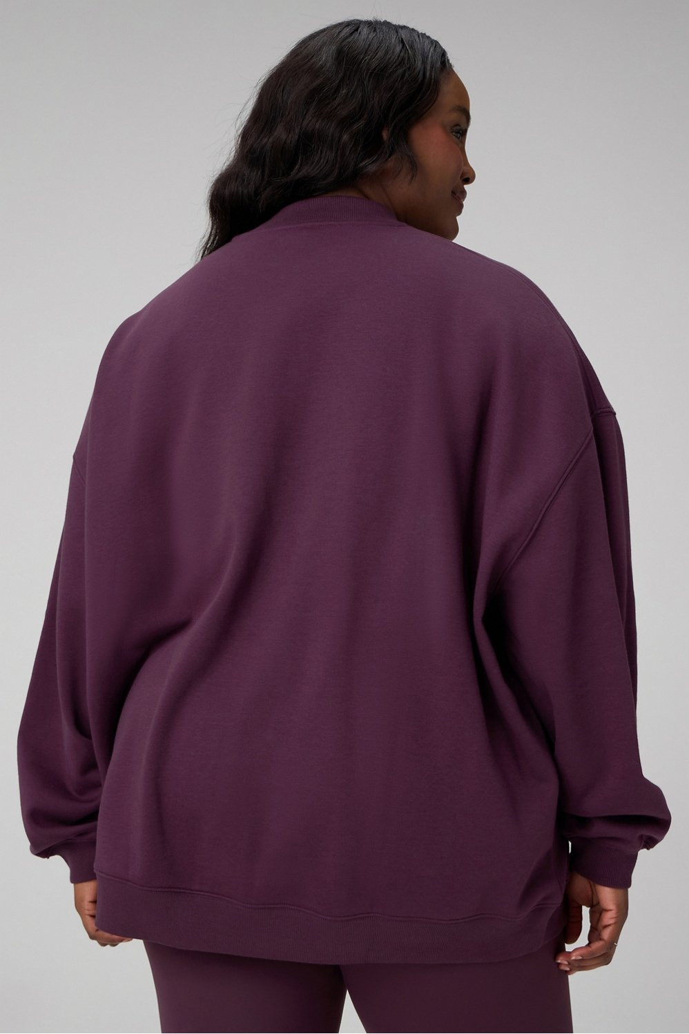 Cozy Fleece Oversized Mock Neck Sweatshirt | Fabletics