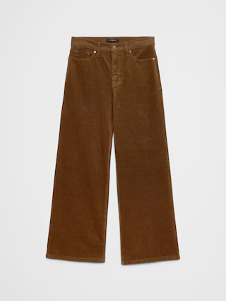 Wide-Leg High-Rise Corduroy Pant | Banana Republic Factory