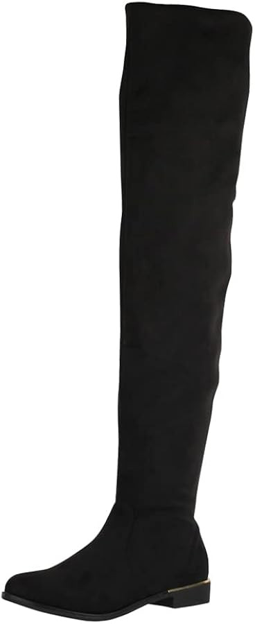 Elara Damen Stiefel Overknees Wildlederoptik Chunkyrayan | Amazon (DE)