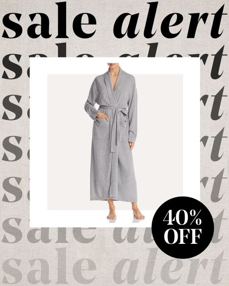 Grey cashmere robe on sale! This is a great gift idea! #blackfriday #giftidea #robe 

#LTKGiftGuide #LTKstyletip #LTKsalealert